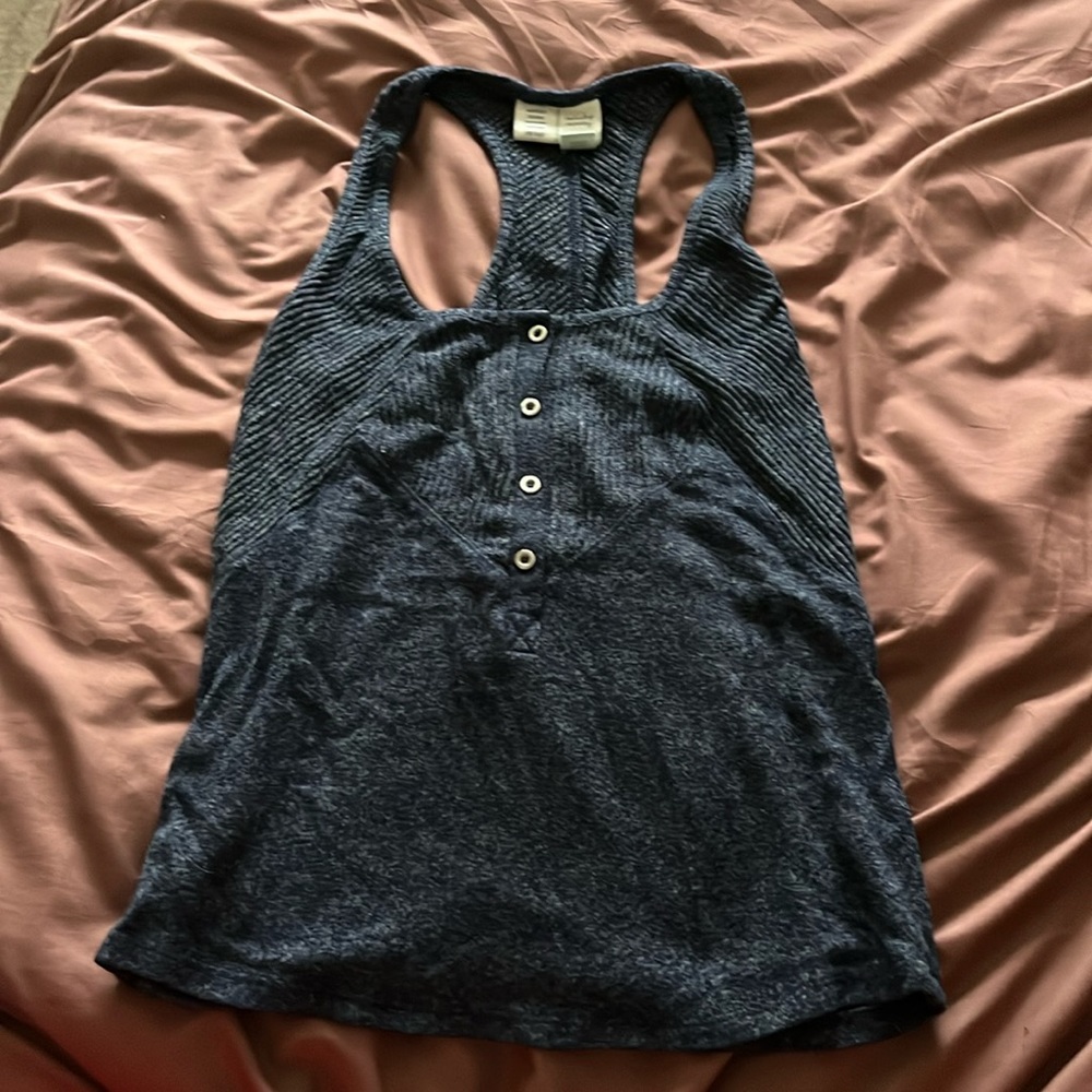 Navy blue tank top by Anthropologie